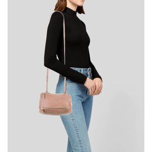 Givenchy Pandora Mini Messenger Bag Neutrals Leather Crossbody Authentic